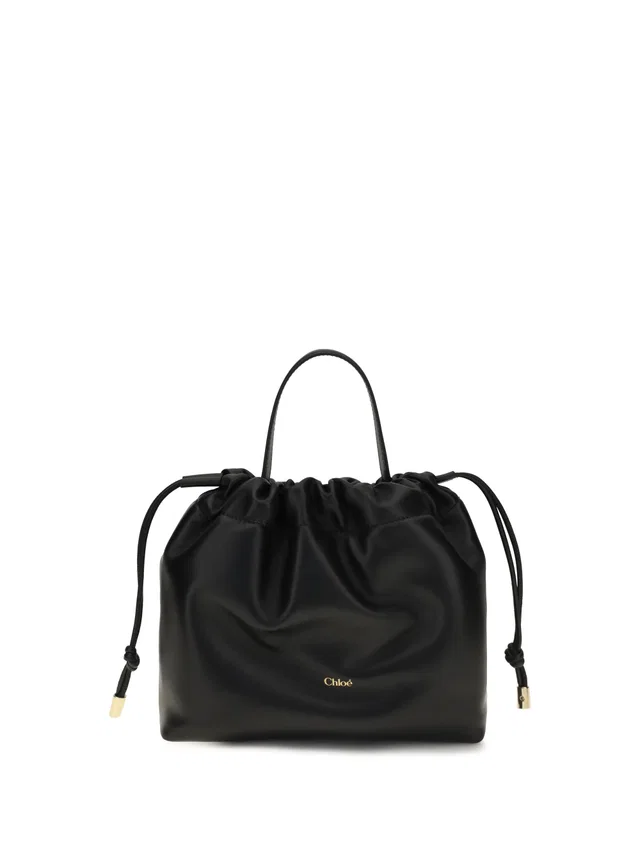 Chloé Icons Shoulder Bag — Black Lambskin in Black Lambskin from HEWI