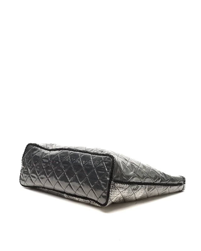 Chanel Funny Tweed Patchwork Shopping Tote Bag in Tweed from A Retro Tale, photo 4 of 11
