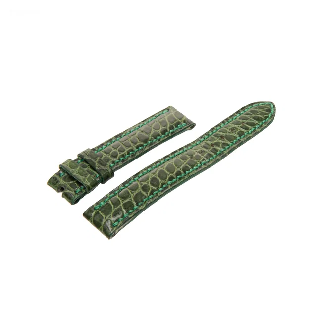Bvlgari slightly used green crocodile strap (14x14) in Green Crocodile from Gray And Sons