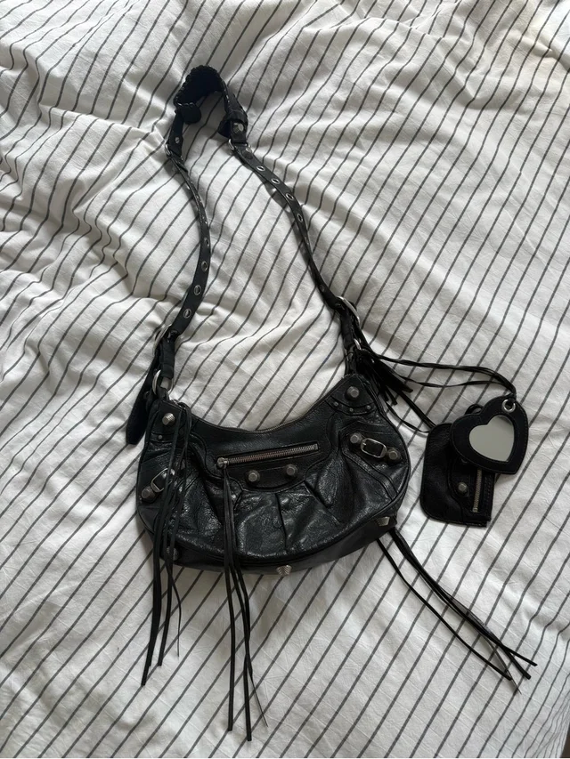 Balenciaga Le Cagole Shoulder Bag Small in black from Poshmark