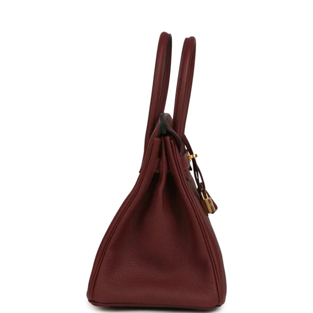 Hermès Birkin 30 Rouge H Togo Gold Hardware in Burgundy Togo from Madison Avenue Couture, photo 3 of 9