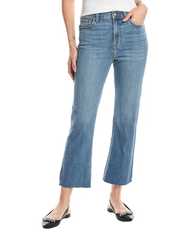7 For All Mankind Saltwater High-Rise Slim Kick Jean, image 1 of 1 from Rue La La
