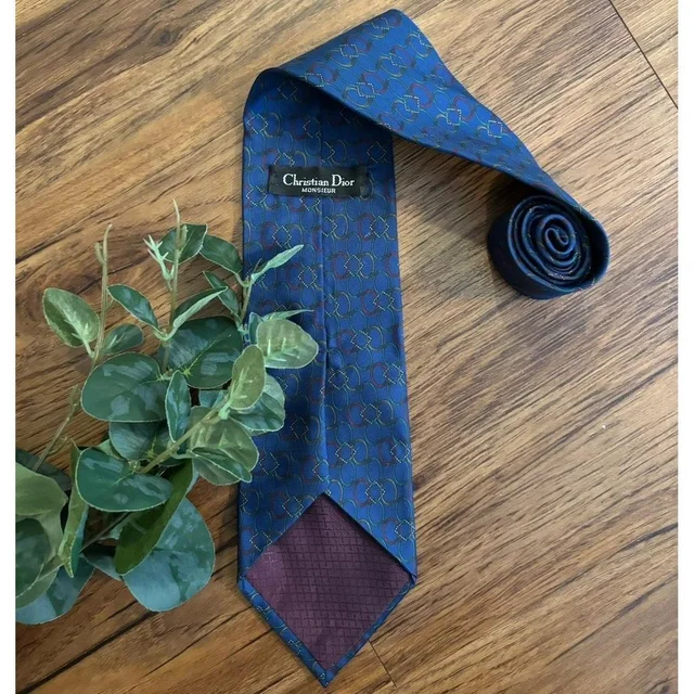 Dior Men's Scarf - Blue in blue from Depop, photo 1 of 1