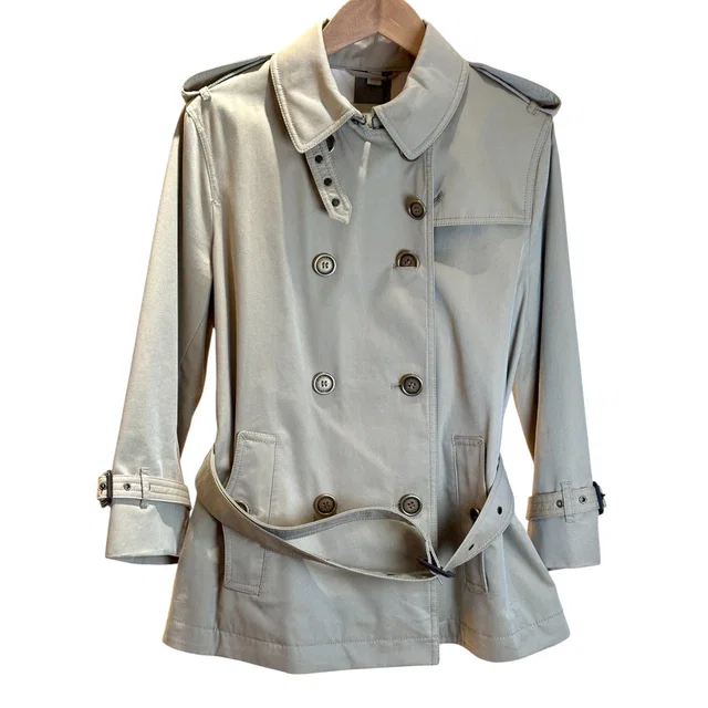 Burberry Classic Trench Coat Short Size 12# from Luxury Promise