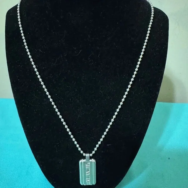 Tiffany & Co. Sterling Silver Atlas Roman Numeral Pendant/Necklace in silver|gray from Grailed