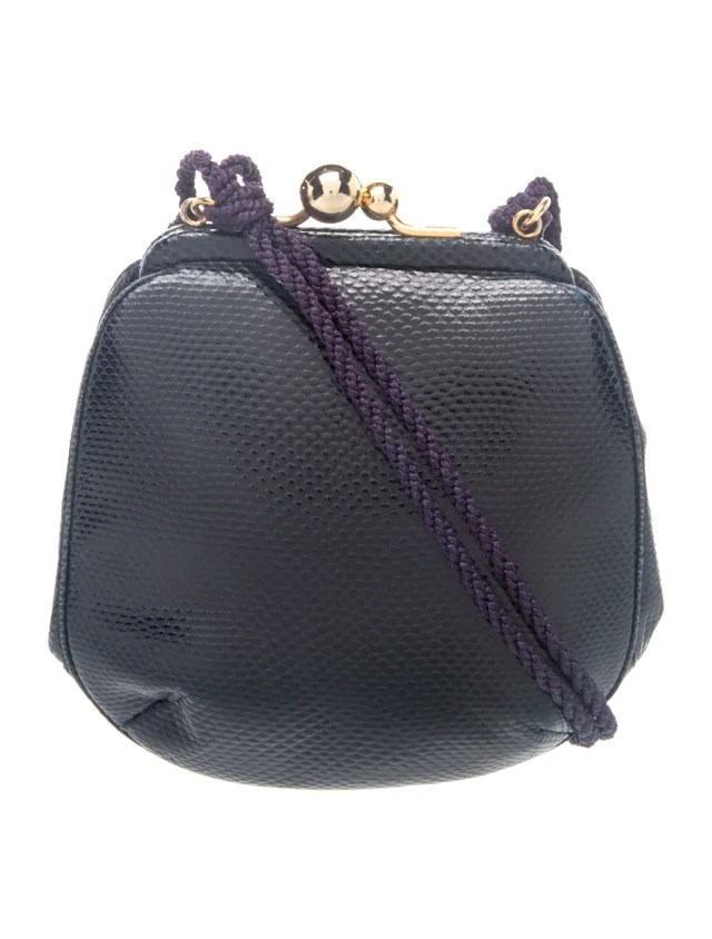 Judith Leiber Karung Evening Bag in blue from The RealReal