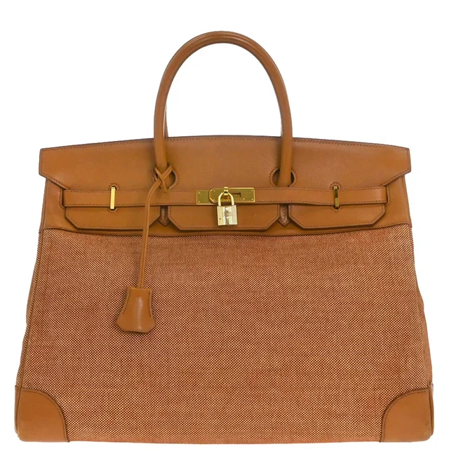 Hermès Brown Toile H Gulliver Birkin 40 Handbag in Brown from AMORE Vintage Tokyo