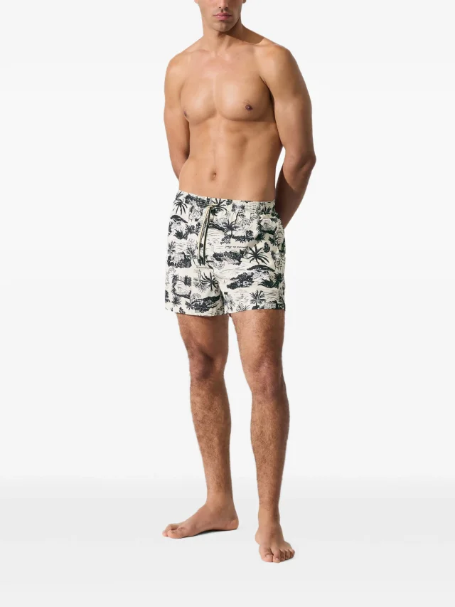 Karl Lagerfeld graphic-print swim shorts, photo 2 of 2 from FARFETCH