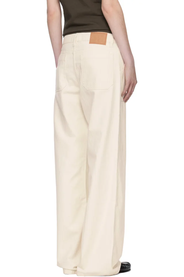 JEANERICA White Guell Trousers, photo 3 of 4 from SSENSE