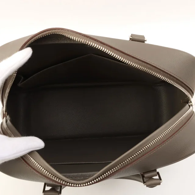 Hermès 2016 Plum 28 Etoupe in Taupe from VINTAGE QOO TOKYO, photo 5 of 13