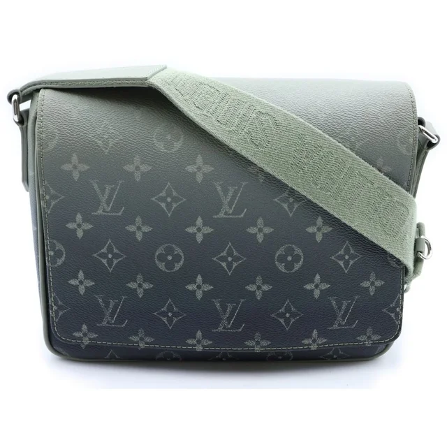 Louis Vuitton Monogram Gradient District PM Shoulder Bag Green Silver in Green from The Reluxe