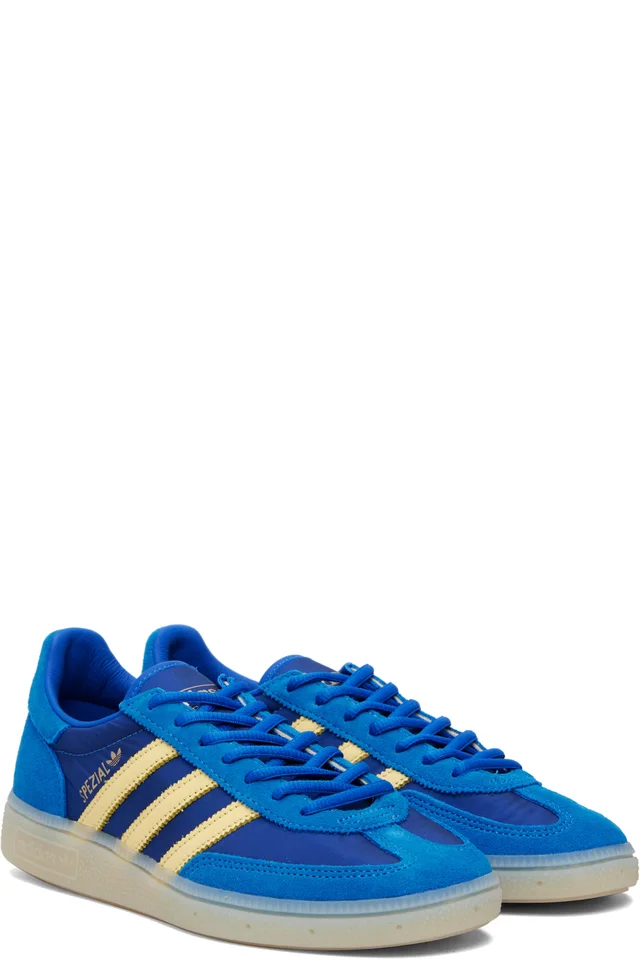 adidas Originals Navy Handball Spezial Sneakers, photo 4 of 5 from SSENSE