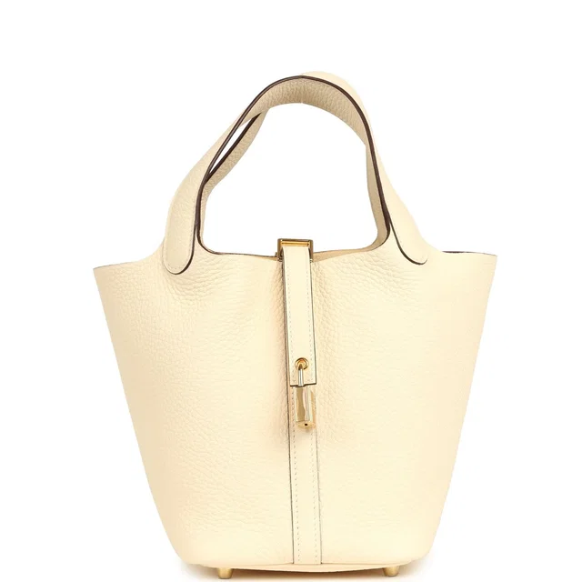 Hermès Picotin 18 Nata Clemence Gold Hardware in Clemence leather from Madison Avenue Couture