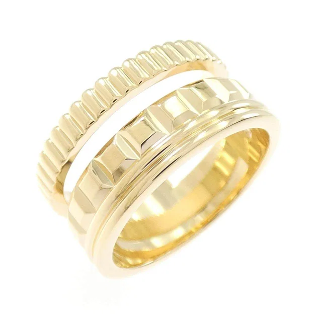 Boucheron Quatre Radiant Open Low 18K Yellow Gold Ring Size 13 in Yellow from LuxUness