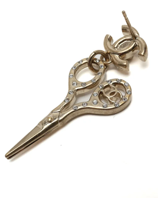Chanel Coco Mark Scissors Earrings from A Retro Tale, photo 3 of 3