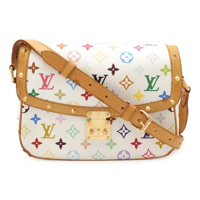 Louis Vuitton Monogram Multicolor Sologne Shoulder Bag Crossbody Blanc White in White Coated canvas from The Reluxe