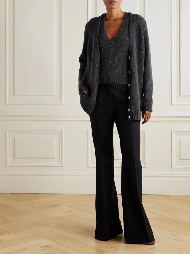 GABRIELA HEARST Gabe cashmere cardigan in Grey, photo 2 of 2 from NET-A-PORTER (Canada)