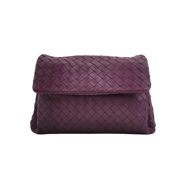 Bottega Veneta Intrecciato Purple Leather Clutch in multicolor Woven leather from Grailed, photo 1 of 1