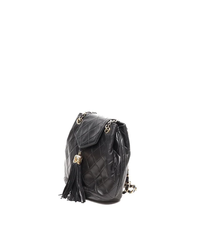 Chanel CC Quilted Tassel Bag in Leather from A Retro Tale, photo 2 of 9