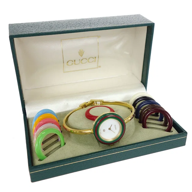 Gucci 11/12 Change Bezel Chameleon Quartz Watch SS from AMORE Vintage Tokyo