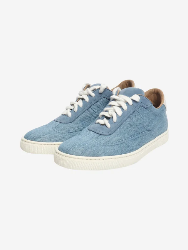 Hermès Blue denim trainers - size EU 39.5 (UK 6.5) in Blue Denim from Sign of the Times, photo 2 of 2