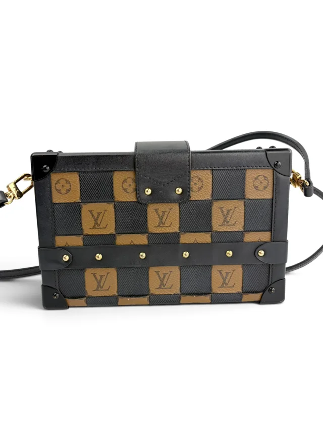 Louis Vuitton Petite Malle Damier Tressage Monogram Canvas and Leather in Coated canvas from Season 2 Consign, photo 3 of 10
