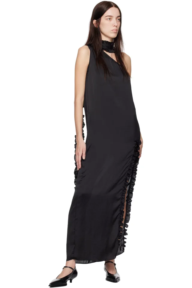 Kika Vargas SSENSE Exclusive Black Aretha Maxi Dress, photo 4 of 4 from SSENSE