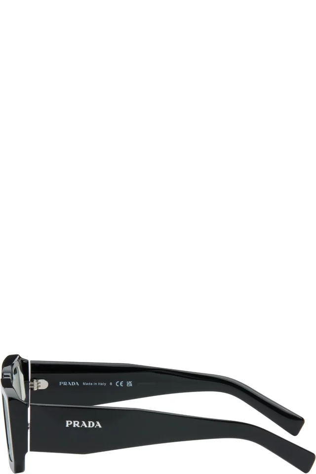 Prada Eyewear Black Symbole Sunglasses, photo 3 of 4 from SSENSE