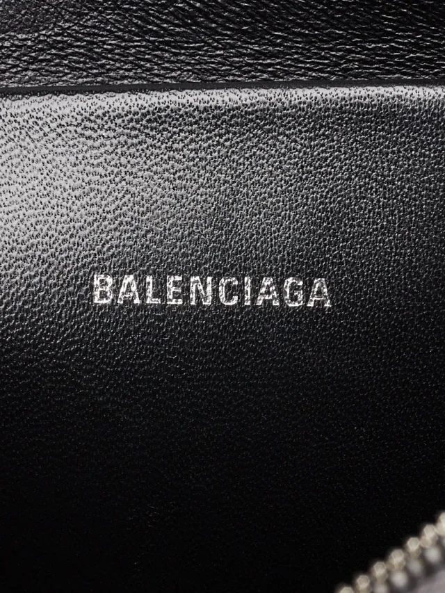 Balenciaga Silver Metallic Leather Everyday Zip Pouch in Silver Leather from Yoogis, photo 7 of 11