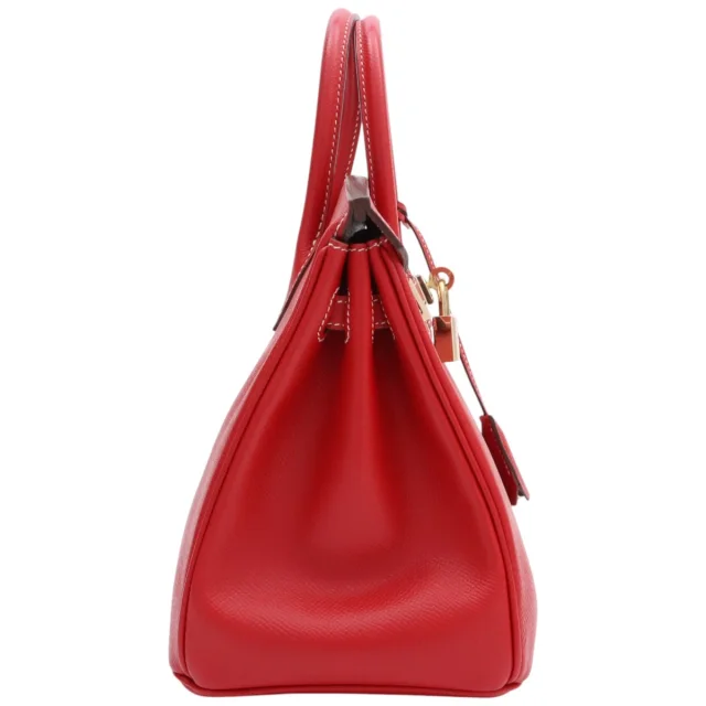 Hermès 2012年製 キャンディバーキン25 ルージュガランス/ブルータラサ from VINTAGE QOO TOKYO, photo 4 of 9