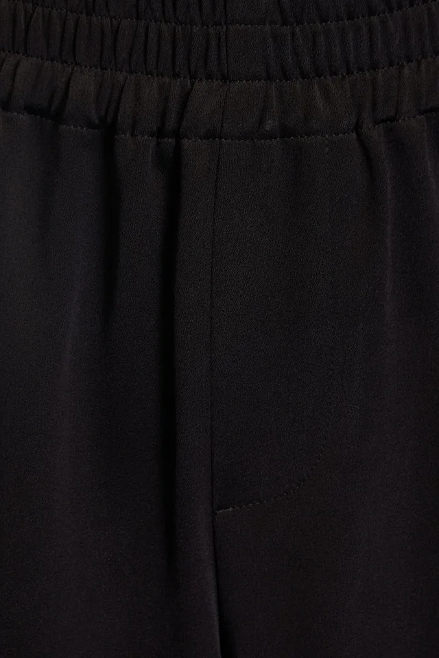 Alice + Olivia Satin High-Rise Shorts in Black, photo 4 of 5 from THE OUTNET