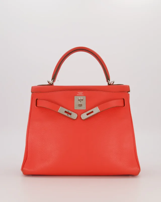 Hermès Kelly 28 Retourne Bag in Pink Togo leather from Sellier, photo 2 of 20