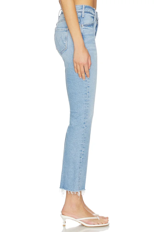MOTHER Lil Petite Hustler Ankle Fray Jeans in Sow Surreal, photo 3 of 6 from REVOLVE (Canada)