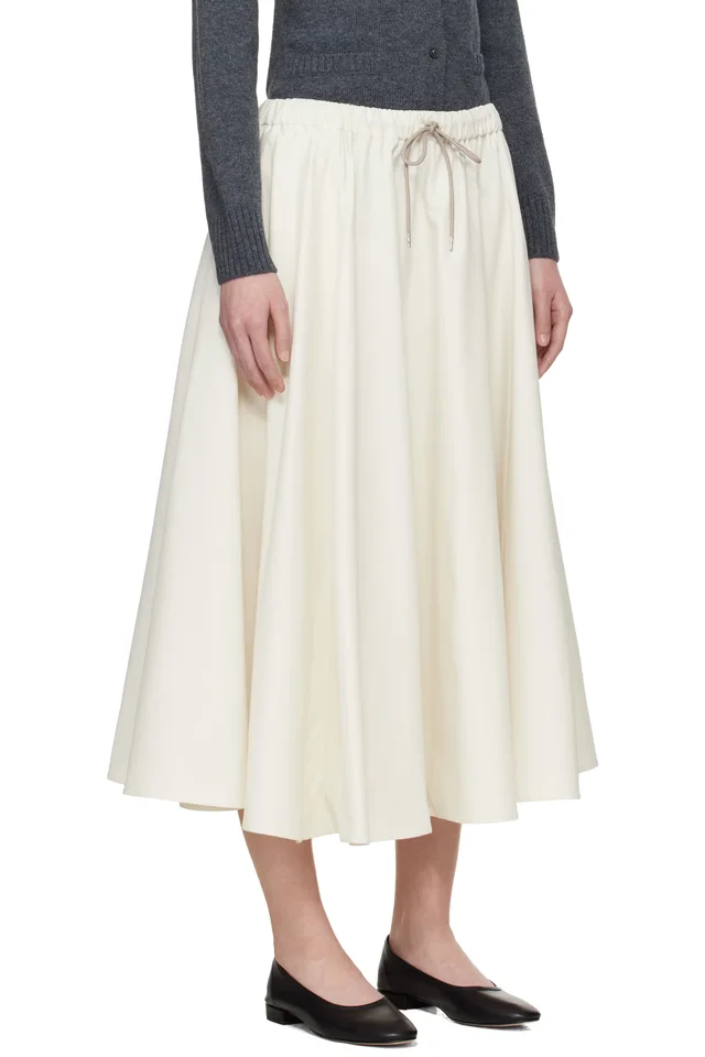 Cordera White Technical Midi Skirt, photo 2 of 4 from SSENSE