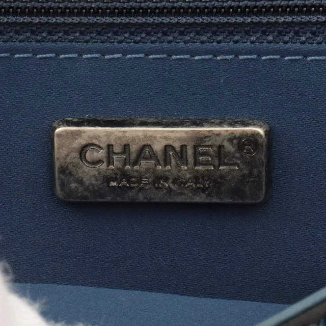Chanel Sequined Coco Cuba Chain Shoulder Bag, circa 2016, Blue in Blue from VINTAGE QOO TOKYO, photo 6 of 11