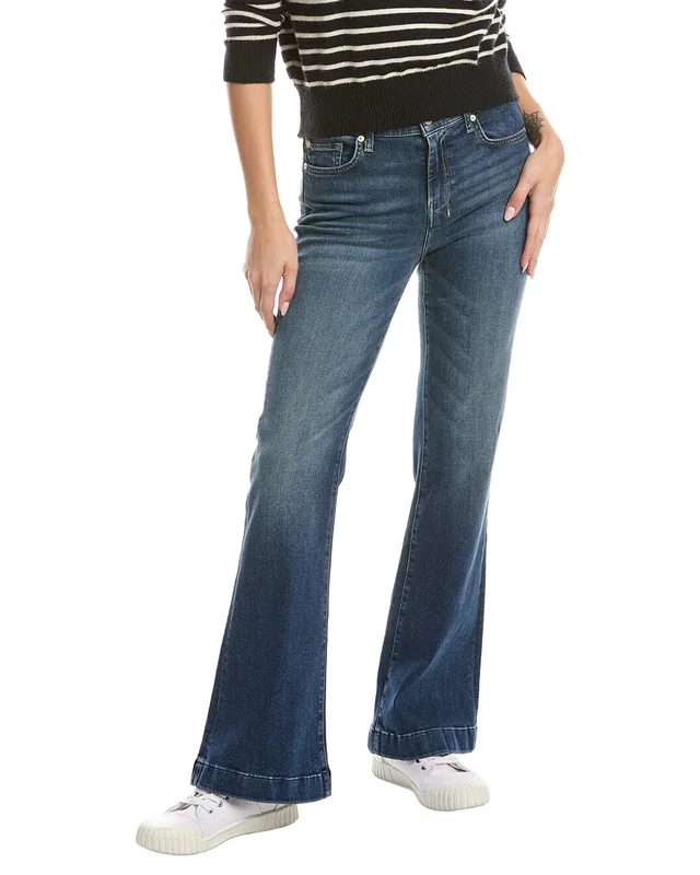 7 For All Mankind Dojo Tailorless Cambridge Flare Jean, image 1 of 1 from Rue La La