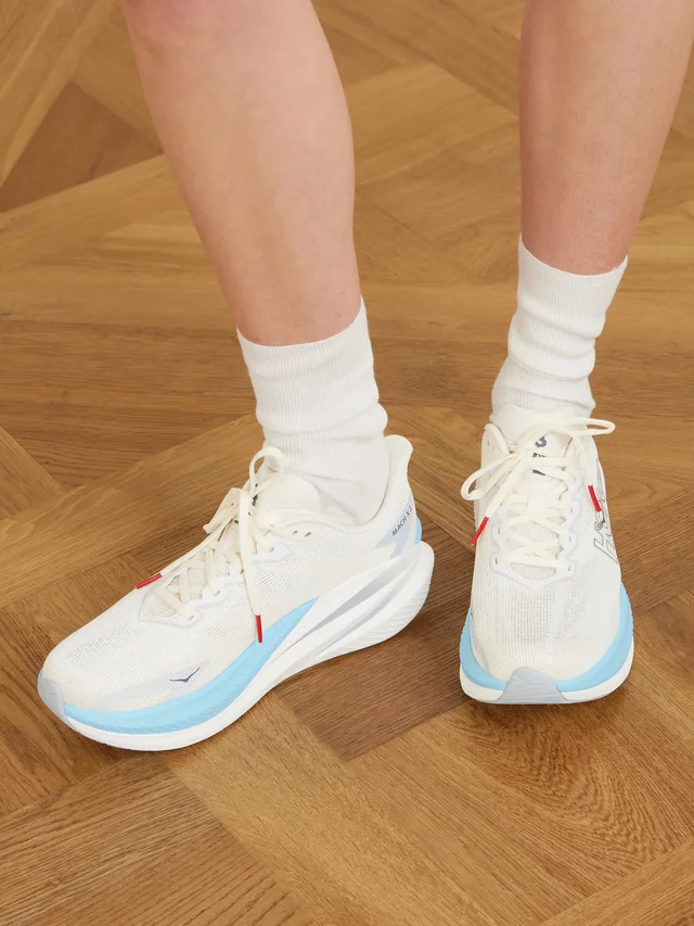 HOKA ONE ONE Mach X 3 rubber-trimmed mesh sneakers in White, photo 2 of 2 from NET-A-PORTER (Canada)