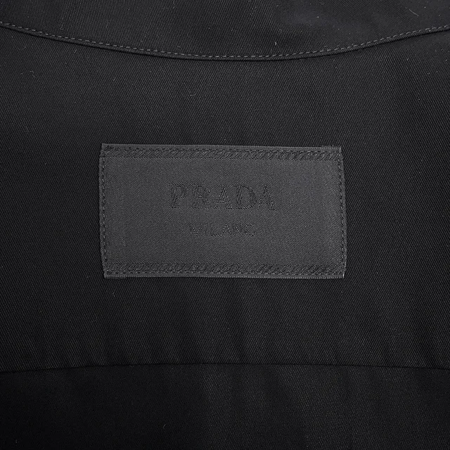 Prada Cotton Shirt Size M BlackSC855_19AM_F0002_S_OOO Cotton100% from GALLERY RARE, photo 3 of 3
