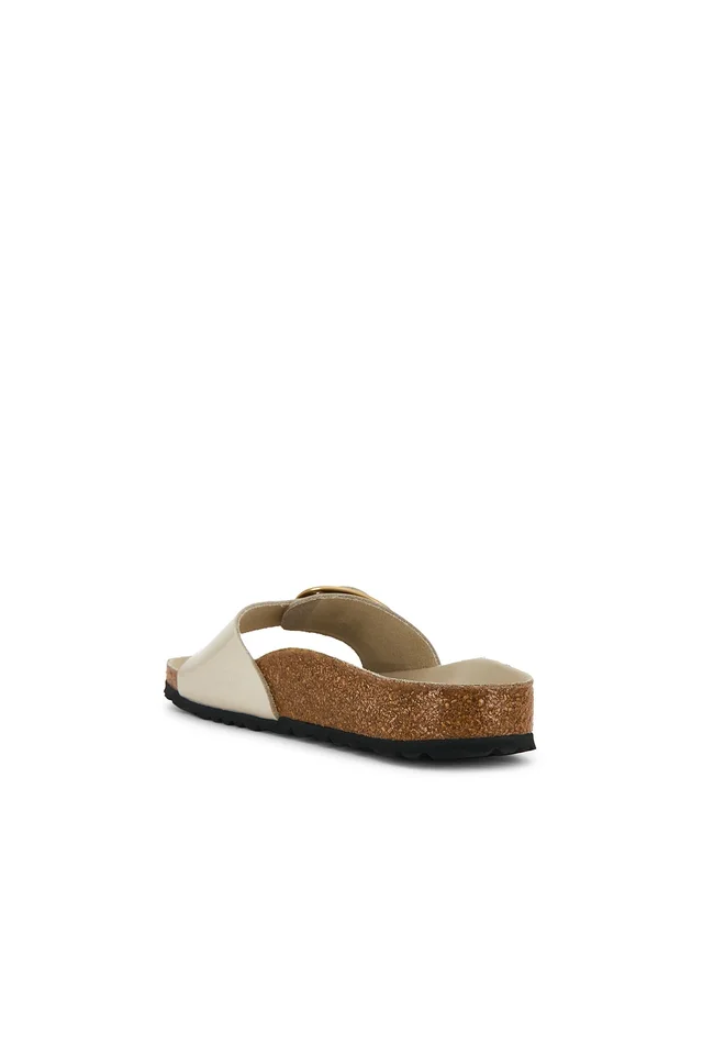 BIRKENSTOCK Madrid Big Buckle High Shine Sandal in Oyster, photo 3 of 5 from REVOLVE (Canada)