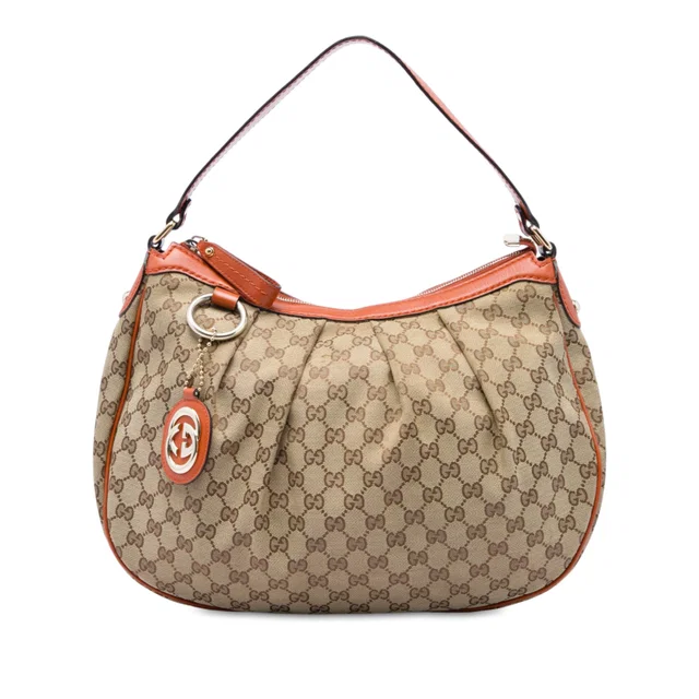 Orange Gucci GG Canvas Sukey Shoulder Bag in Orange Canvas from Designer Revival, photo 1 of 1