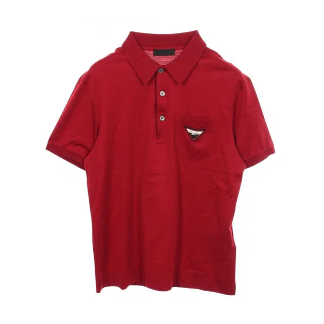 Prada Polo Shirt Triangle Logo Cotton from The Reluxe