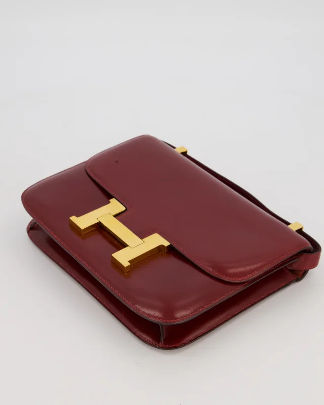 Hermès Vintage Constance 23 Bag in Burgundy Box leather from Sellier, photo 18 of 18