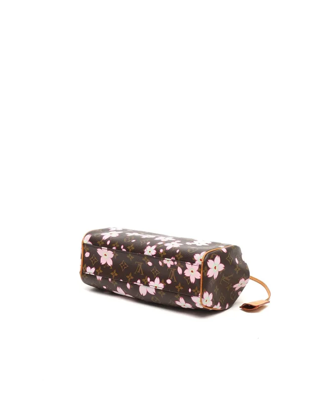 Louis Vuitton Monogram Takashi Murakami Cherry Blossom Sac Retro Bag in Suede from A Retro Tale, photo 4 of 12