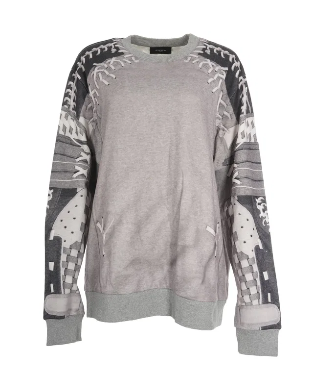 Givenchy Grey Crew Neck Jumper size L in Grey from Luxury Promise