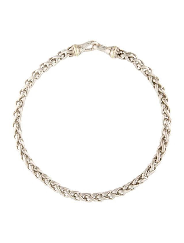 David Yurman Two-Tone Wheat Chain Necklace, 16" in multicolor from The RealReal