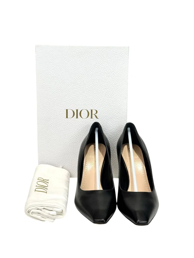Dior Black Lambskin High Heel Shoes #38.5 in Black Lambskin from Luxury Promise