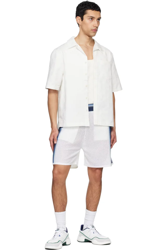 Casablanca Off-White Court Championship Sneakers, photo 5 of 5 from SSENSE