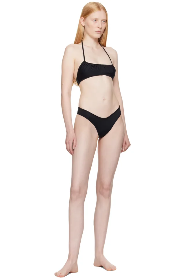 Belle Anna Black Calla Bikini Bottom, photo 4 of 4 from SSENSE