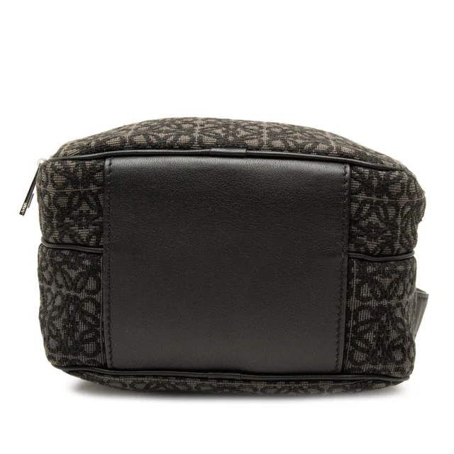 Black LOEWE Mini Anagram Jacquard Camera Bag in Black Leather from Designer Revival, photo 2 of 2