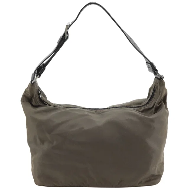 Prada Nylon Brown Shoulder Bag in Brown Nylon from The Reluxe